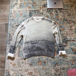 Men's Gradient Crewneck Sweater - Gray